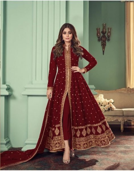 AAshirwaad 8527  Heavy Fox Georgette Anarkali Gown Anarakali Gown Wholesale