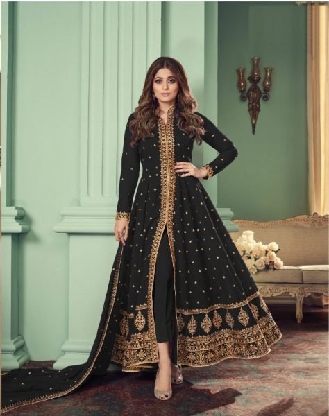 AAshirwaad 8527  Heavy Fox Georgette Anarkali Gown Anarakali Gown Wholesale