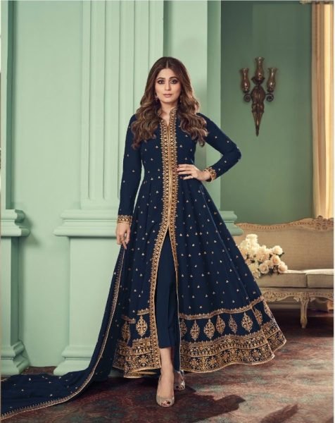 AAshirwaad 8527  Heavy Fox Georgette Anarkali Gown Anarakali Gown Wholesale
