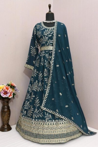 AASHIRWAD   9658 Heavy Georgette Embrodery With Sequncse Anarkali Collection  Anarakali Gown Wholesale