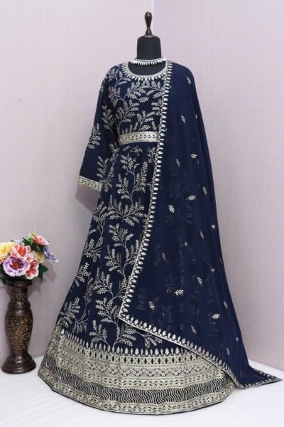 AASHIRWAD   9658 Heavy Georgette Embrodery With Sequncse Anarkali Collection  Anarakali Gown Wholesale