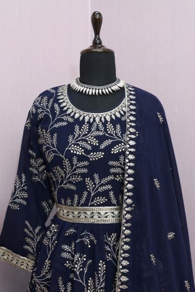AASHIRWAD   9658 Heavy Georgette Embrodery With Sequncse Anarkali Collection  Anarakali Gown Wholesale