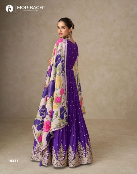 Aashirwad Anmol 10350 10352 Series Chinon Silk Palazzo Suit with Tabby Silk Dupatta Full Set Salwar Kameez