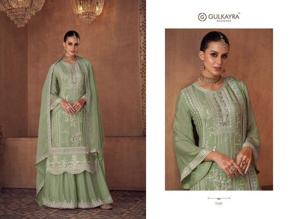 AAshirwad Creation Gulkayra Vaani vol 2 Georgette with heavy look readymade suits collection Designer Plazzo Salwar Suits Wholesale