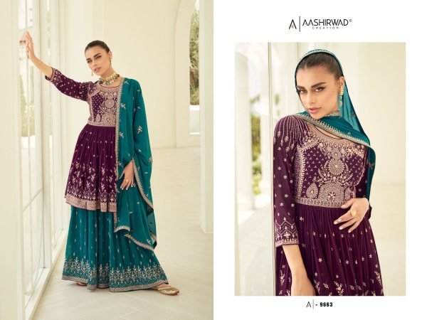 Aashirwad Gulkand Somya Designer Plazzo Salwar Suit Designer Plazzo Salwar Suits Wholesale