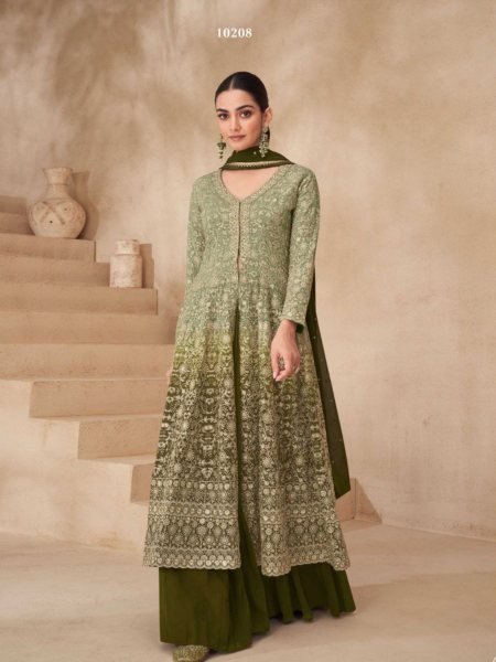 Aashirwad Gulnaaz Designer Skirt Style Suit in Georgette Wedding Special 
