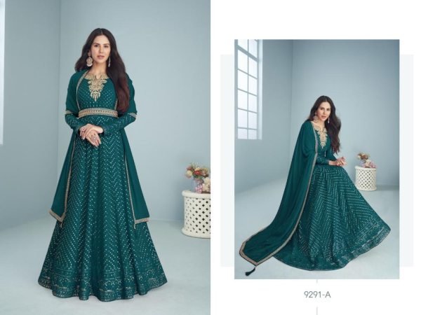 Aashirwad presents georgette indian wedding salwar suits collection at wholesale Anarakali Gown Wholesale
