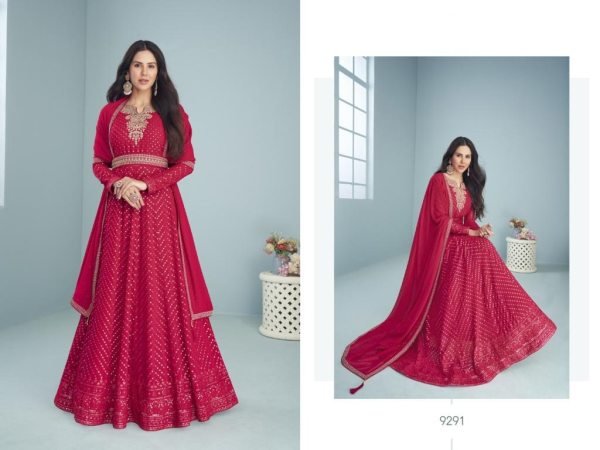 Aashirwad presents georgette indian wedding salwar suits collection at wholesale Anarakali Gown Wholesale