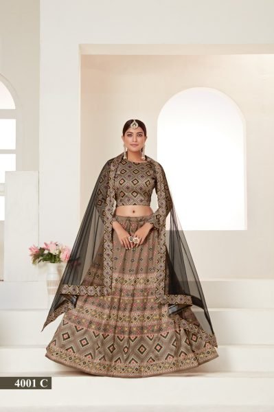 Aawiya Rosy Vol 1 4001 Nd 4002  Silk Lehenga Choli  Designer Lehenga Choli