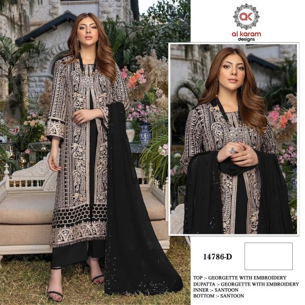 Al Karam 14786 Color Pakistani Suits Catalog Pakistani Suits Wholesale