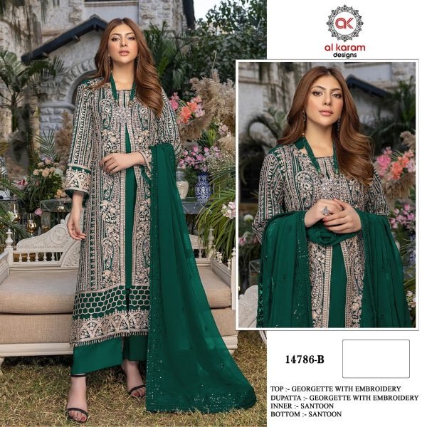 Al Karam 14786 Color Pakistani Suits Catalog Pakistani Suits Wholesale