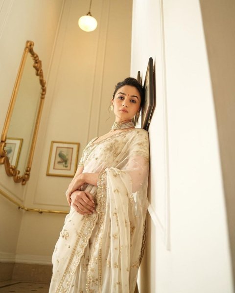 Alia Bhatt Inspired Bridesmaid Organza Silk Saree Organza Sarees Wholesale