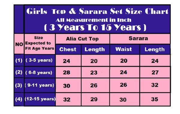 Alia Cut American Crepe Kids Sharara  Girls Wear