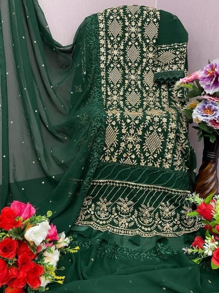Alkaram 16786 Heavy Georgette With Heavy Embroidery Pakistani Suit Pakistani Suits Wholesale