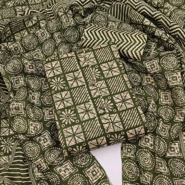 All Over Printed Cotton Dress Material Cotton Dress Material