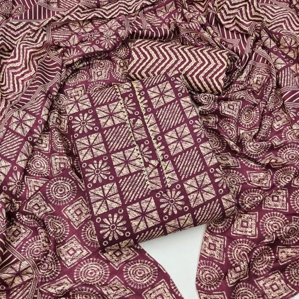 All Over Printed Cotton Dress Material Cotton Dress Material