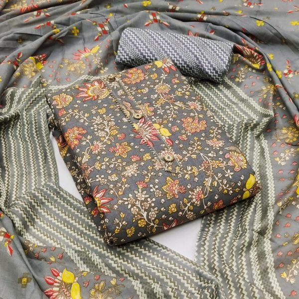 All Over Printed Cotton Dress Material Cotton Dress Material