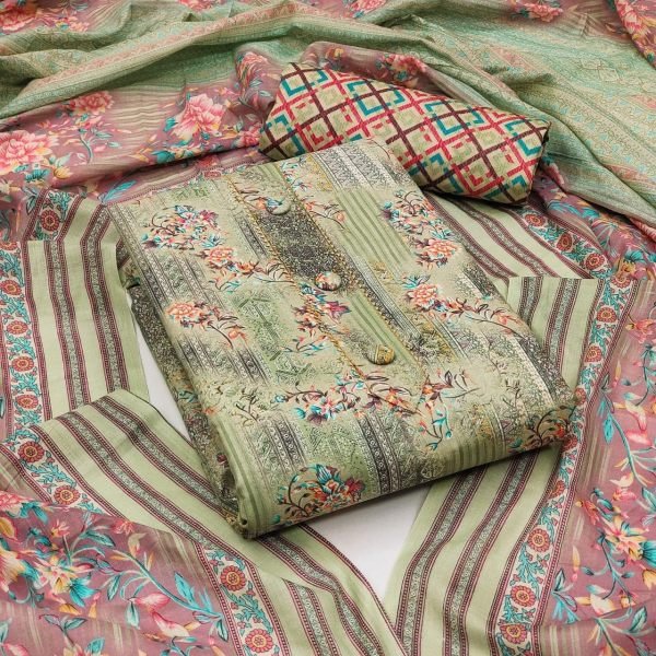 All Over Printed Cotton Dress Material Cotton Dress Material