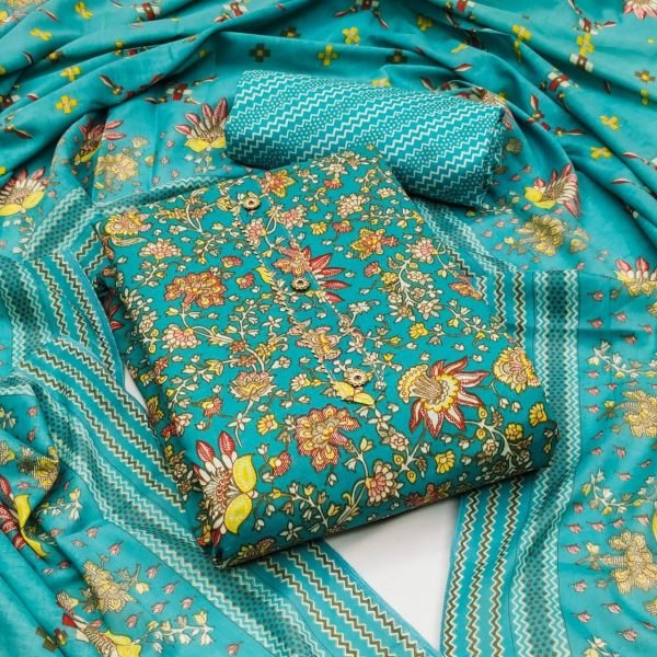 All Over Printed Cotton Dress Material Cotton Dress Material