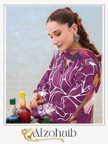 Alzohaib M Basic D No 1022     Full Set Premium Cotton Dress Material at Manufacturer Price Full Set Salwar Kameez