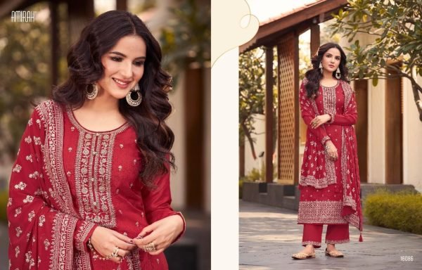 Amirah Rutaba Heavy Dola Silk Salwar Kameez Wholesale Collection In Surat Designer Plazzo Salwar Suits Wholesale