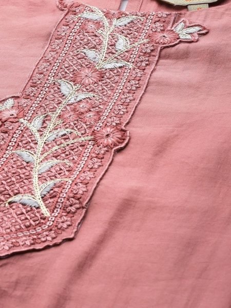 Anamika Viscose Silk Kurta Set  3 Piece Kurti Set