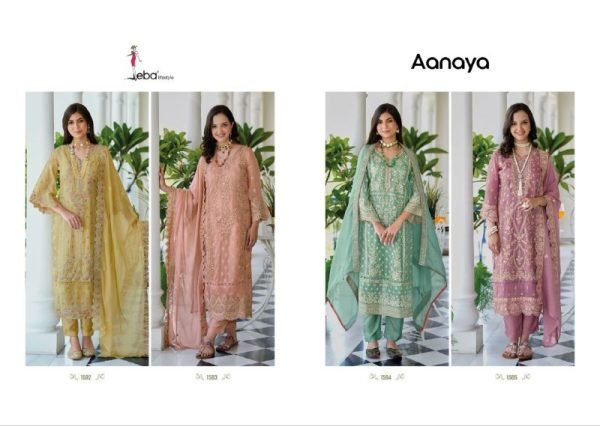 Anaya soft organza embroidery work Salwar Suit Churidar Salwar Suits Wholesale
