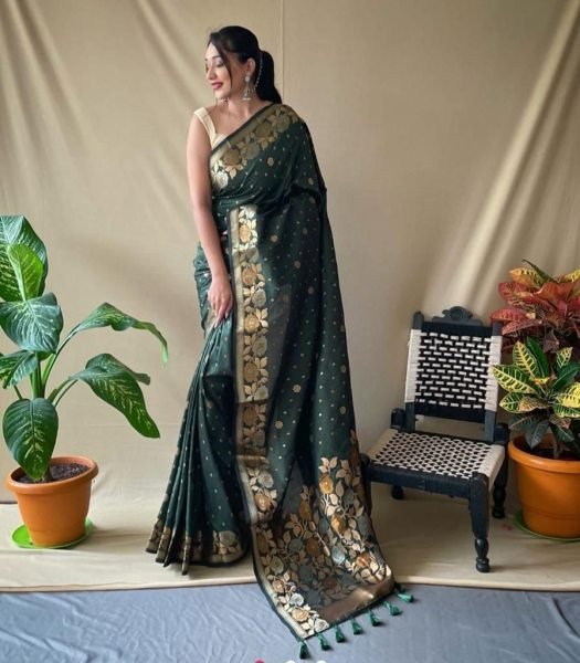 Art Silk Jacquard Border Saree  Silk Sarees Wholesale