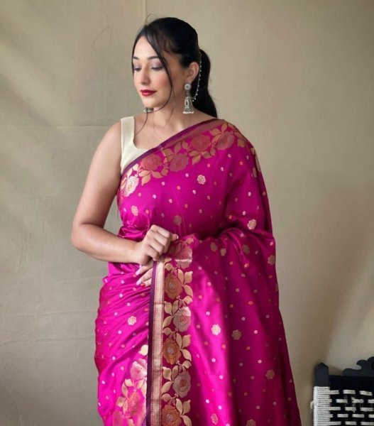 Art Silk Jacquard Border Saree  Silk Sarees Wholesale