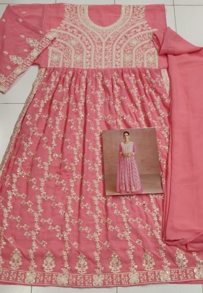 ASHIRWAD INAYA Heavy Fox georgette With Embroidery Sequence Work Anarkali Collection  Anarakali Gown Wholesale