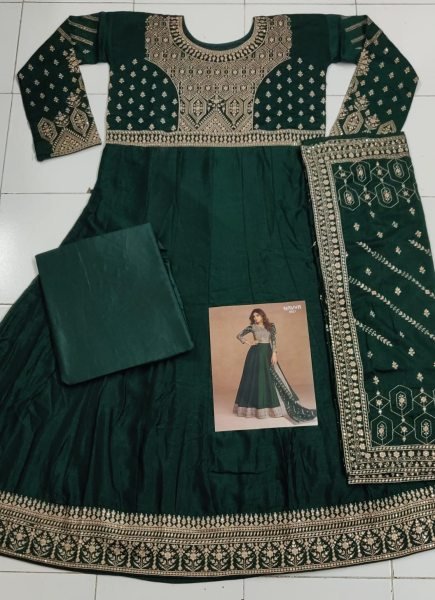 ASHIRWAD NAVYA  Premium Silk With Sequence Embroidery Work Anarakali Collection Anarakali Gown Wholesale