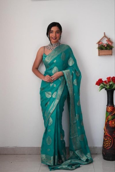 Attractive Charmfull Linen Cotton Saree   Zari Weaving  Linen Sarees Wholesale