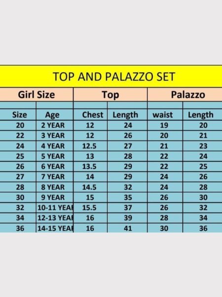 Baby Pink Color Faux Georgette Girls Plazzo Set  Girls Wear
