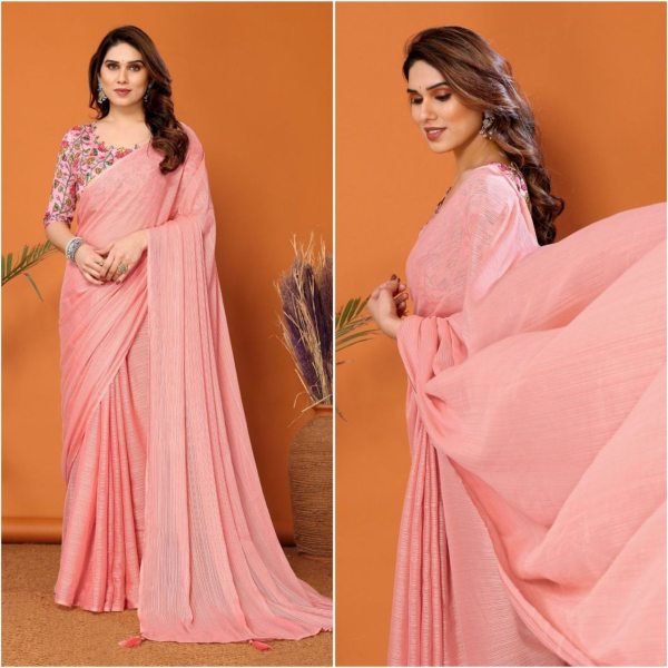 Baby Pink Color Kalamkari Catalogue Saree Saree Collection  Designer Wedding Sarees Wholesale