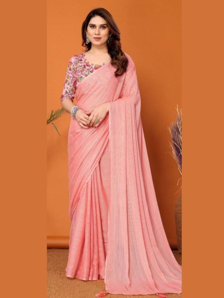 Baby Pink Color Kalamkari Catalogue Saree Saree Collection  Designer Wedding Sarees Wholesale