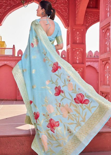 Banarasi Cotton Saree With Zari Woven Work  Cotton Sarees Wholesale