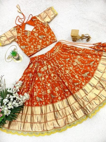 Banarasi Dola Silk Bridal Lehenga Set Traditional Readymade Outfit Best Price Collection Girls Wear