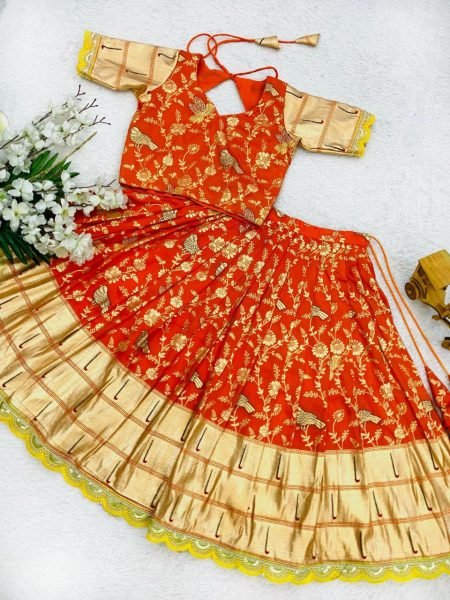 Banarasi Dola Silk Bridal Lehenga Set Traditional Readymade Outfit Best Price Collection Girls Wear