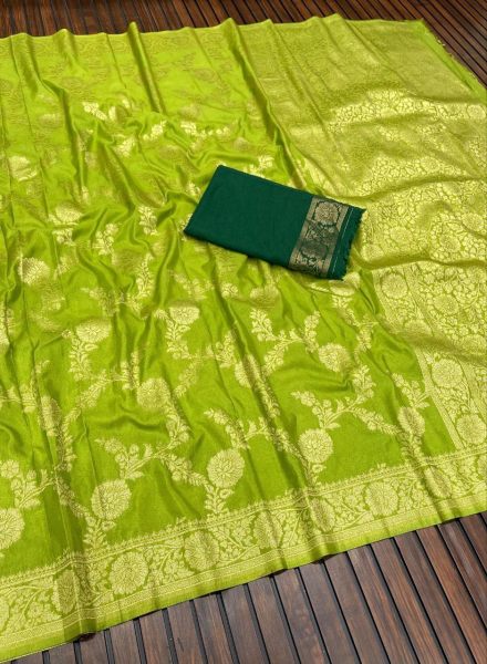 Banarasi khadi Georgette Jaqurad Weaving Saree  Banarasi Saree Wholesale