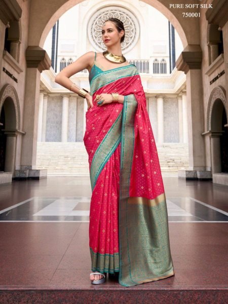 Banarasi Woven Soft Pure Silk Saree Available At Lowest Price From Surat Wholesaler 