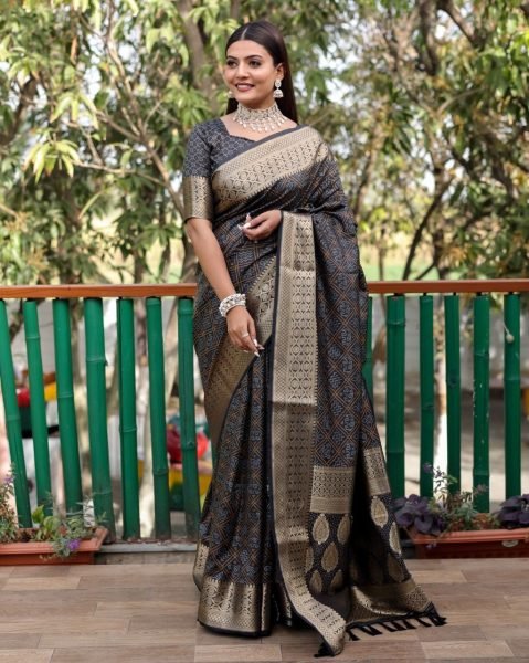 Bandhej Patola Silk Sarees  Bandhej Sarees Wholesale
