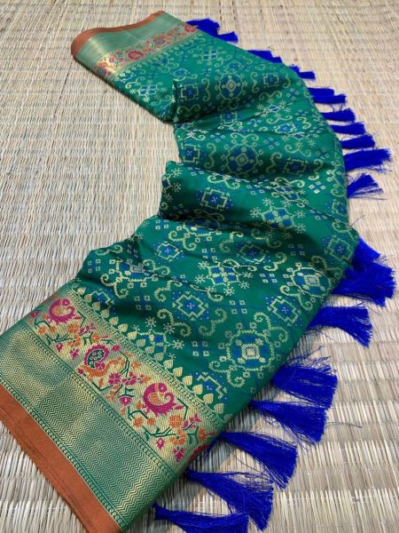 Bandhej Patola Silk Woven Saree Patola Silk Sarees Wholesale