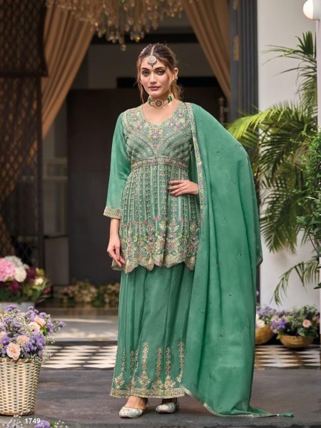 Barbie Vol 4 by Eba Latest 2025 Partywear Pakistani Suits in Heavy Chinon with Dupatta Set 
