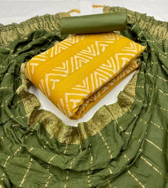 Batik Print Drees material collection  Color Set Matching Dress Material Wholesale