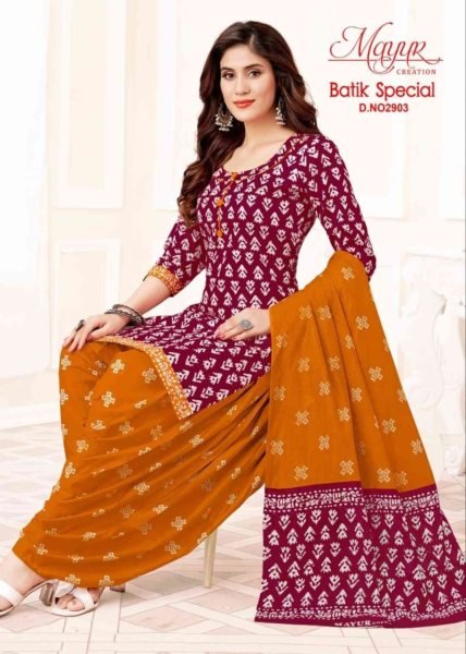 Batik Vol 29: 10 Elegant Unstitched Dress Material Designs Full Set Dress Material