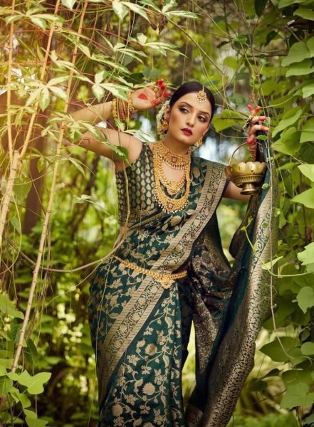 Beautiful Art Silk Jacquard Border Saree Silk Sarees Wholesale