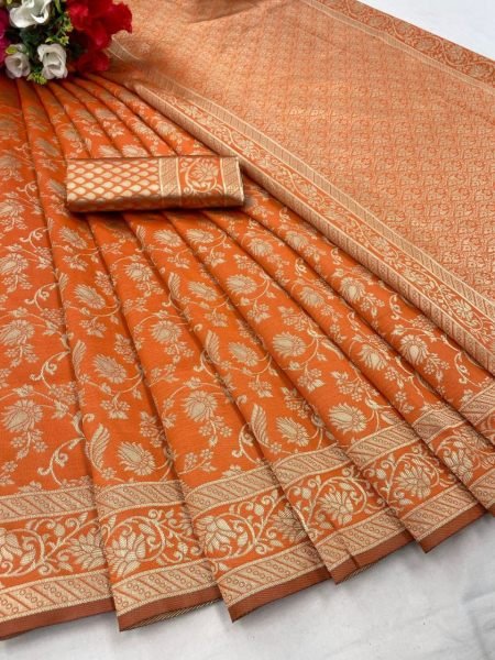 Beautiful Art Silk Jacquard Border Saree Silk Sarees Wholesale