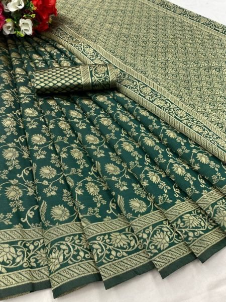 Beautiful Art Silk Jacquard Border Saree Silk Sarees Wholesale