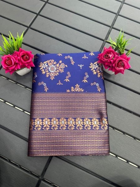Beautiful Art Silk Jacquard Border Saree Silk Sarees Wholesale