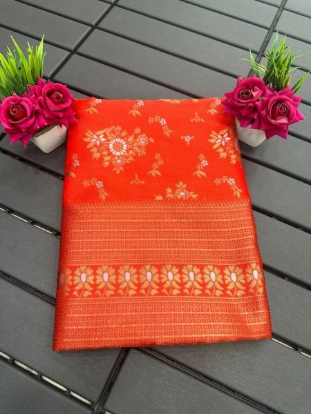Beautiful Art Silk Jacquard Border Saree Silk Sarees Wholesale